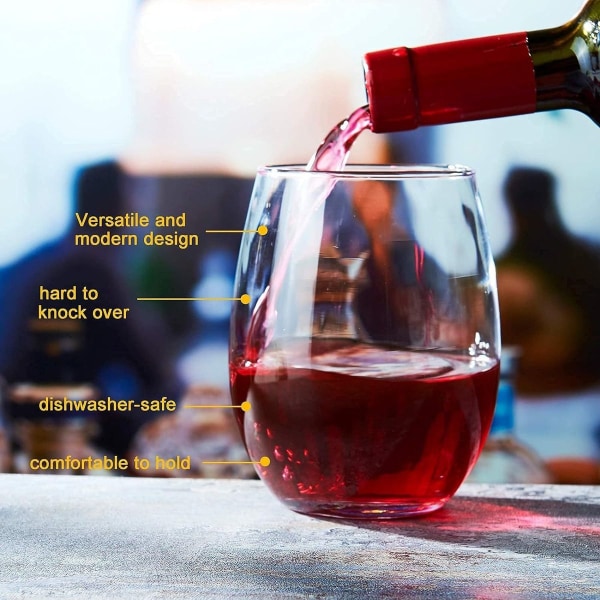 Shatterproof vinglas set - okrossbara glas för fester