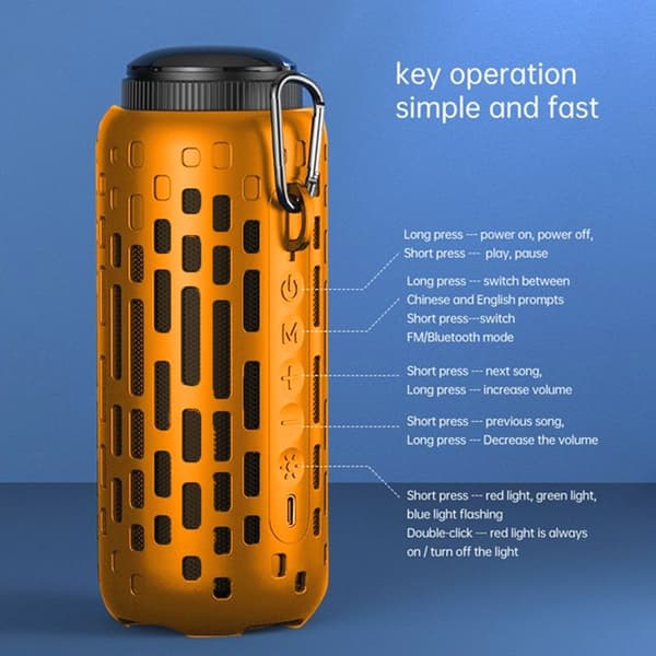 Utendørs Bluetooth-hodetelefoner Trådløs Bluetooth Oransje
