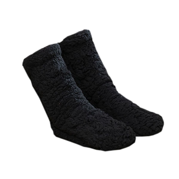 Furry Leg Warmers Over Knee High Fluffy Socks Plush Slippers Style 1 KLB