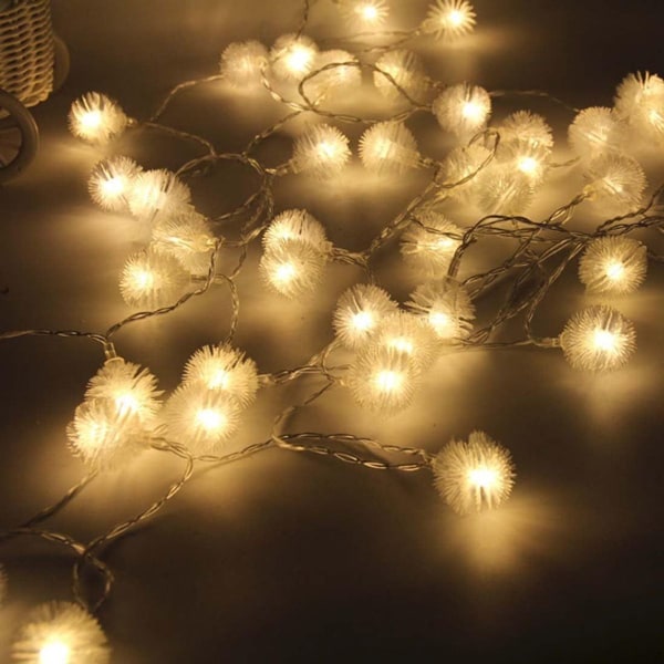 Batteridrevne LED sneboldslys, 30 varm hvide KLB
