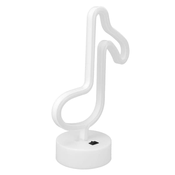 Desktop Neon Lys Unik Musik Note Natlampe til Hjem KLB