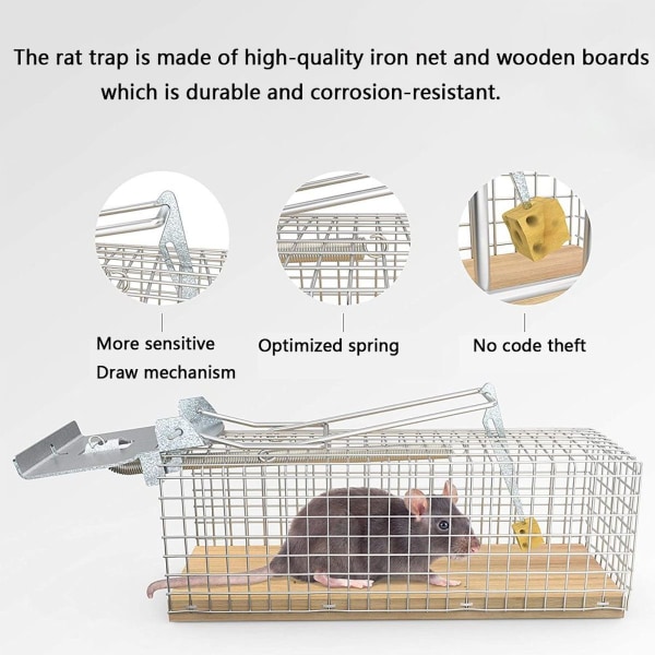 Musefælde: Levende, indendørs/udendørs, kæledyrsvenlig