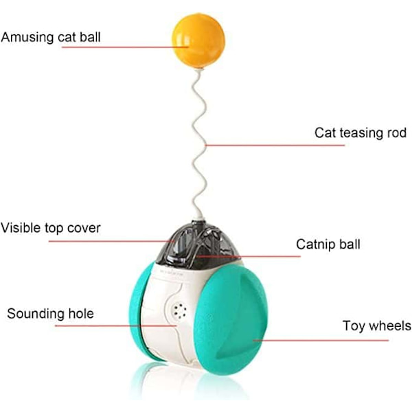 Interaktiva kattleksaker (sjöblå) Pet Balance, Cat Turntable