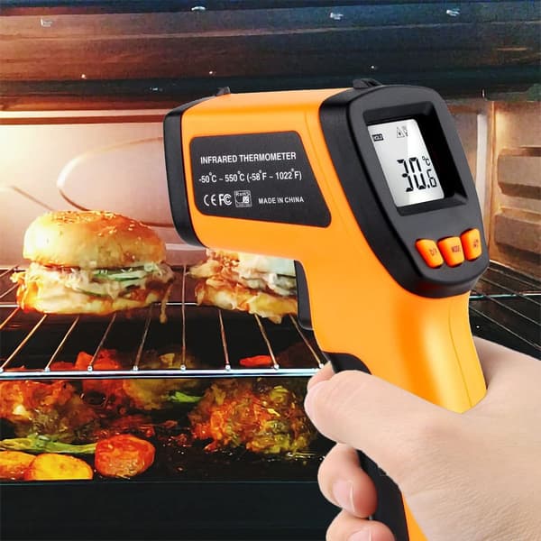 Infraröd termometer för matlagning - Kontaktfri matlagnings termometer -50 400 KLB