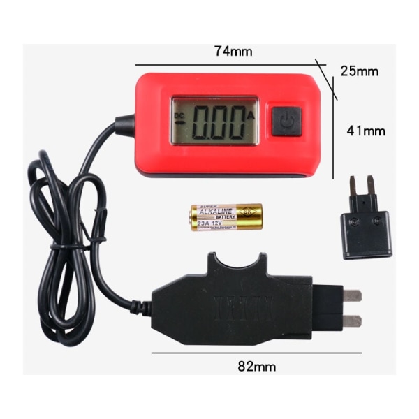12V automatisk strømmåler multimeter lampe bilreparasjon bil elektrisk multimeter automatisk sikringstester diagnose verktøy KLB