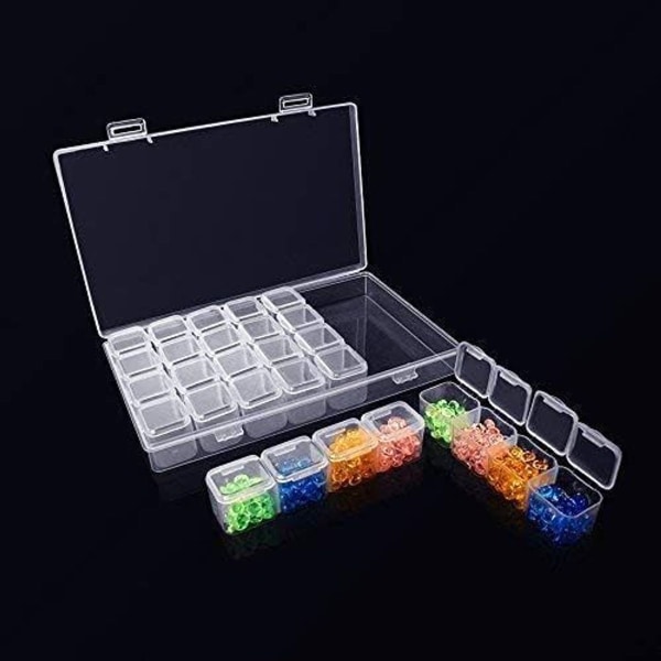 Plastsorteringsboxar för smådelar med 28 fack, sorteringsbox KLB
