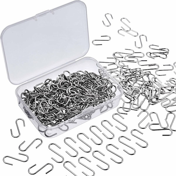 150 st Mini S-formade krokar i metall