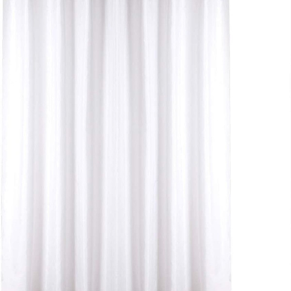 Vattentät duschdraperi, duschdraperi i tyg 100 % polyester,