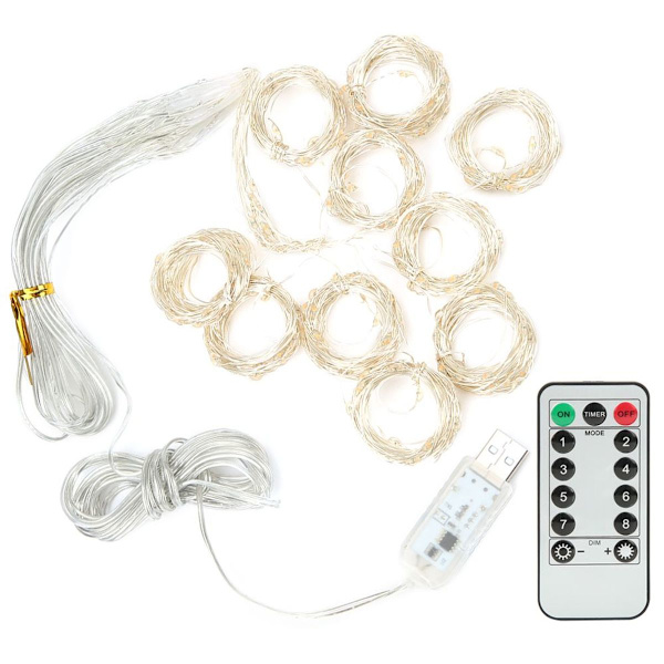 LED-verhovalosarja kaukosäätimellä USB-kaukosäätimen valosarja KLB