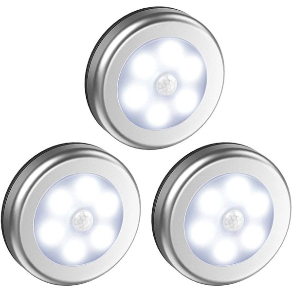 Nattlys med bevægelsessensor, 6 LED bevægelsessensor lys KLB