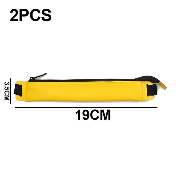 Pennfodral (2-pack) PU-läder Pennhållare Gul