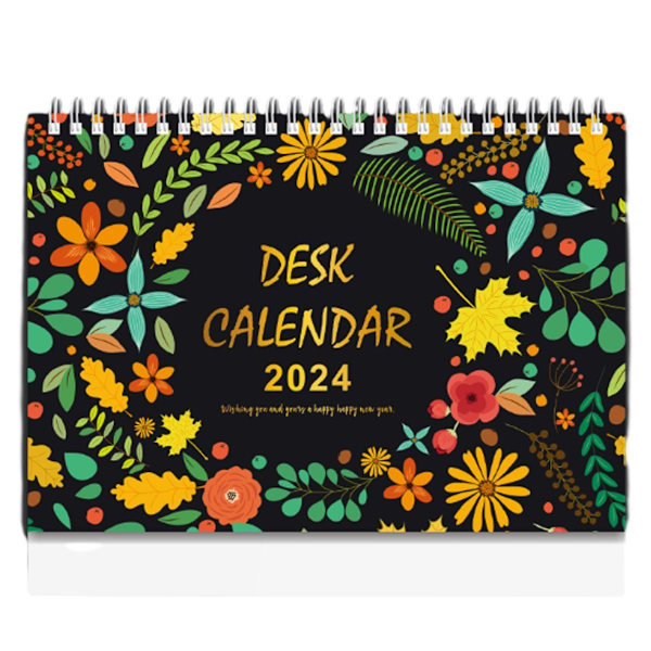 2024 Skrivebords kalender - Stående Flip Skrivebords kalender 2024, Januar 2024-Desember Stil2 KLB