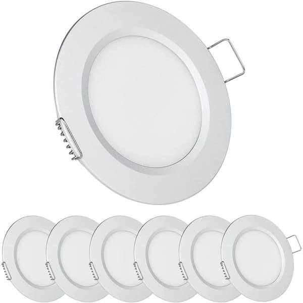 12 Volt LED Puck Light, RV Boat Recessed Ceiling Light, 12V Down Light for Under KLB