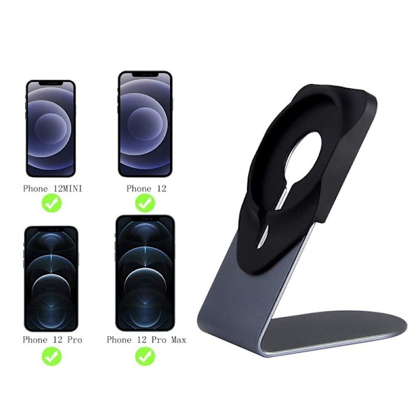 Stativ for iPhone 12, holder, mobiltelefonholder for skrivebord grå