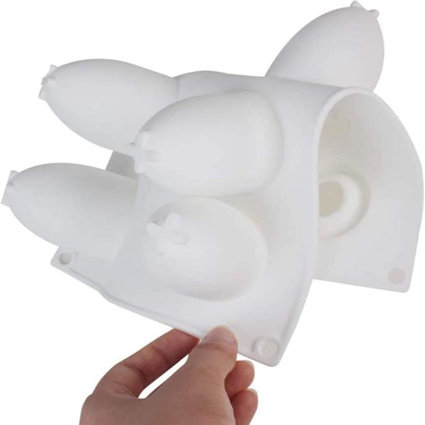 Huller æg silikoneform æg mousseform chokoladeform silikone bageform 3D