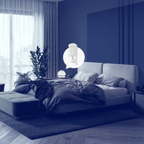 ZigBee PIR Smart Bevægelsessensor Bevægelsessensor 360 Graders Rotationsbase 7M Detektioner
