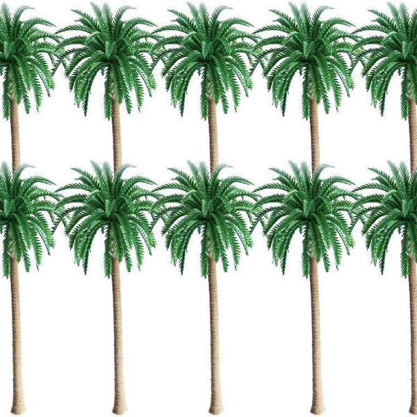 Modell kokosnöt palm landskap modell träd, plast kokosnöt palmträd KLB