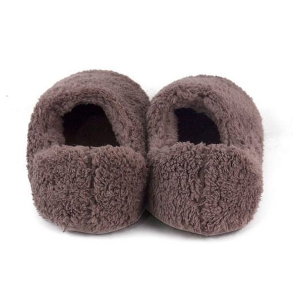 Korallfleece innerskor, bomullsskor, varma tofflor
