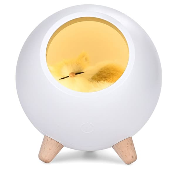 Mini sød killing hus skrivebord LED nattelys lampe KLB