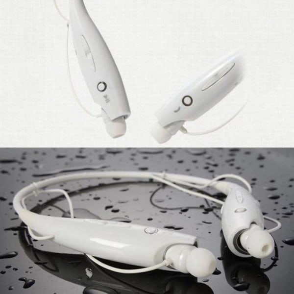 Stereo støjreducerende headset trådløst Bluetooth headset hvid