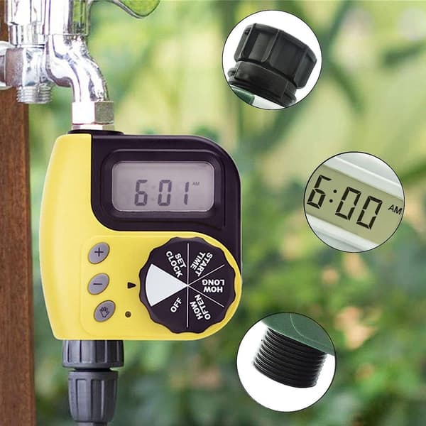 Irrigasjon timer, utendørs vanningskontroller, automatisk sprinkler KLB