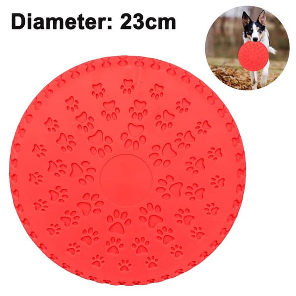 Blød hundefrisbee/hundefrisbee-disk, diameter ca. 23 cm orange KLB