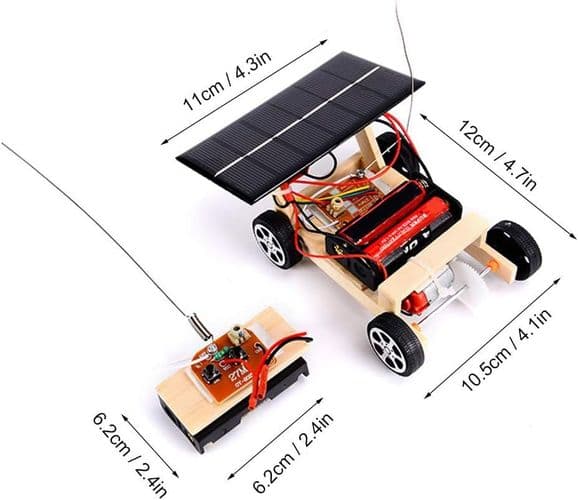 Bilmodellset, DIY Monterad Solcellsdriven RC-Leksak med El
