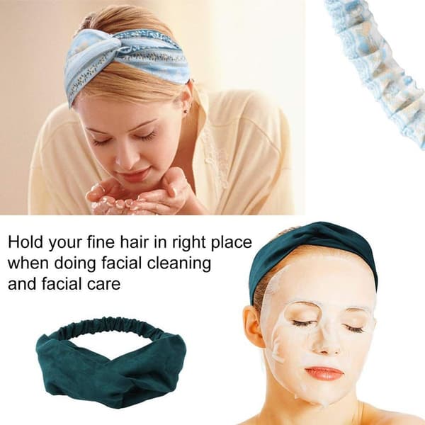 Boho-hovedbånd til kvinder - Knyttet hovedbånd - Elastisk hovedbånd - Form 4