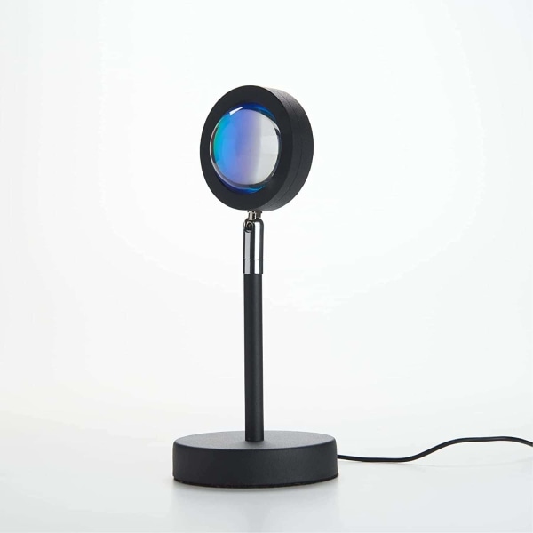 Soveværelsesprojektor Gulvlampe, Regnbue Solnedgangsprojektion LED-lys, 180 Graders LED Gulvlampe USB Opladning Natlys til Stue Soveværelse
