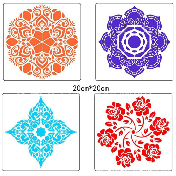 25 stk. Dot Painting Tools Kit Mandala Punkterværktøjer Mandala Stencil Kit KLB