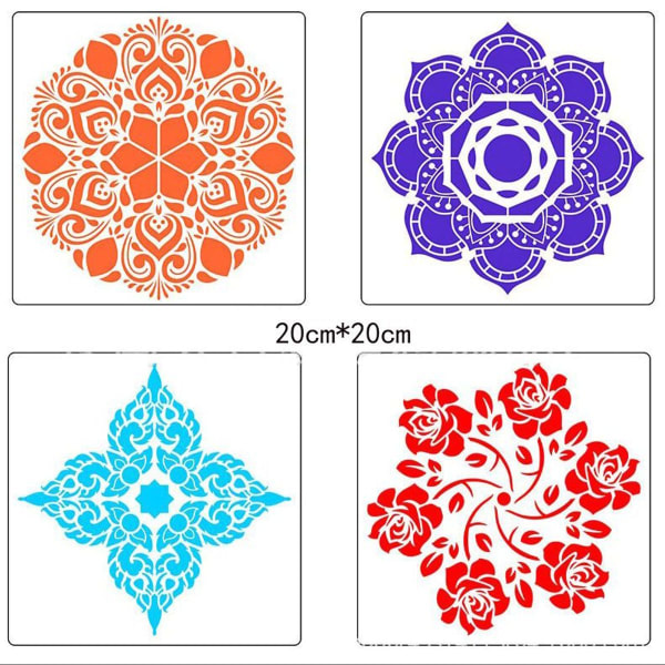 25 Stueck Dot Painting Tools Kit Mandala Punktierwerkzeuge Mandala Stencil Kit KLB