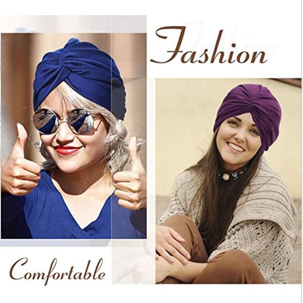 Turbans til kvinder - Universal størrelse hår turban - Tie-Dye lysegrå