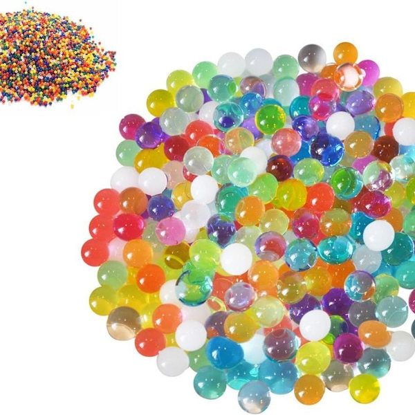 3000 st vattenpärlor kristall regnbåge blandning vattenpärlor gelpärlor (Multi KLB