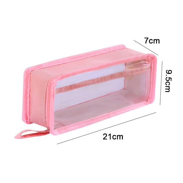 2 stk. Markørpen Etui Blyantpose Stationær Taske Pink KLB