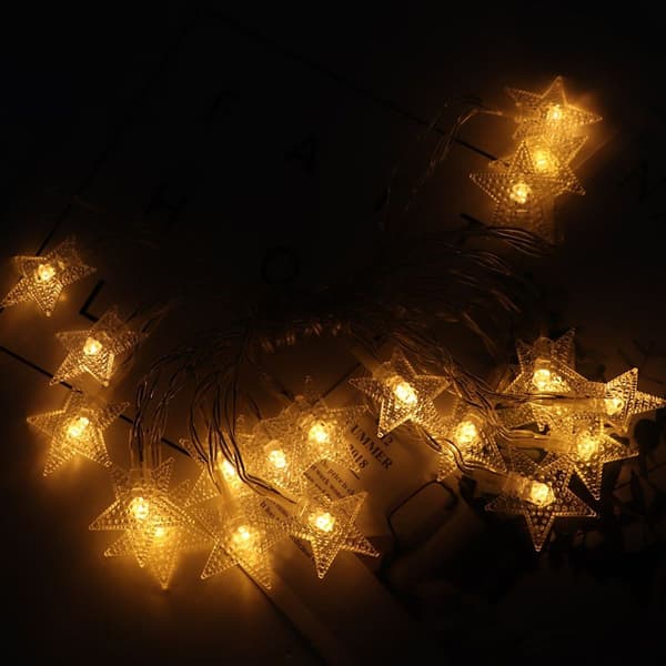 20 stjärnor 2m dekorativa LED-ljusslingor KLB