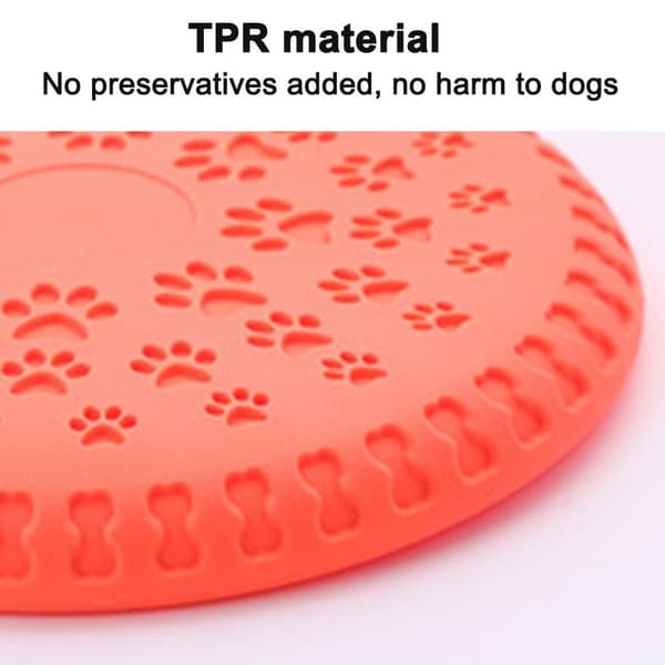Blød hundefrisbee/hundefrisbee-disk, diameter ca. 23 cm orange KLB
