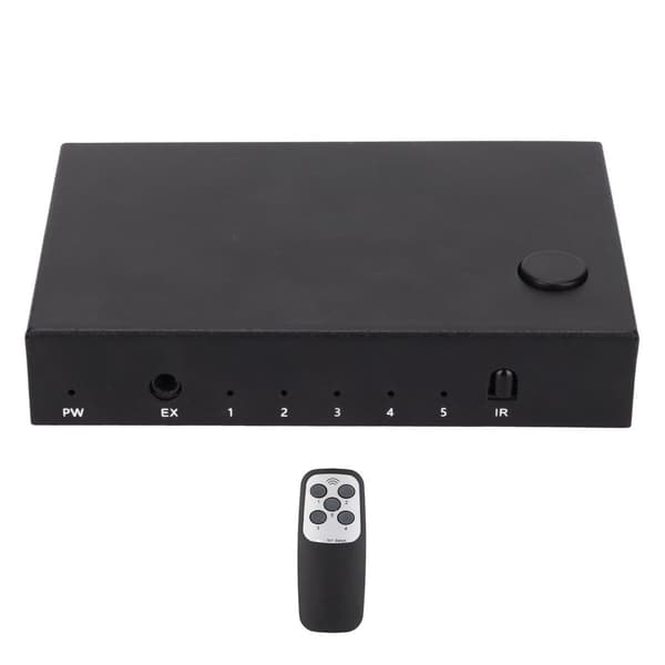 18 Gbit/s HD Multimedia Interface 2.0 5x1 Kytkin 5 sisään 1 ulos KLB