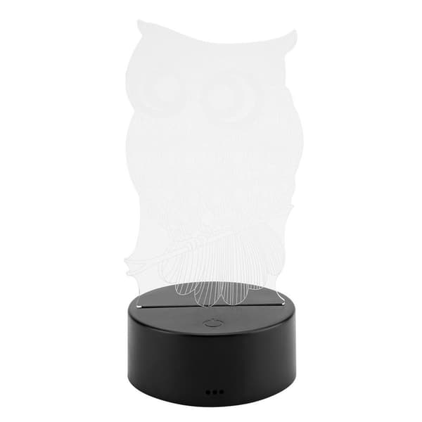 3D Natlamper til Bord LED Illusion Lamper (Sort) KLB