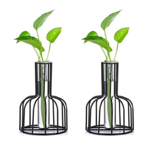 Järnvas, blomvas, provrörsvas för hydroponiskt system, liten modern KLB