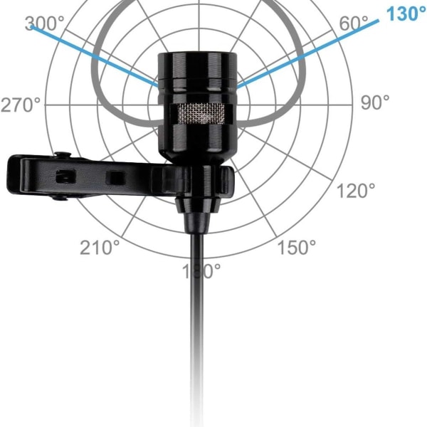 USB Lavalier Lapel Mikrofon, Clip-on Kardioid Kondensator Computer Mikrofon Plug and P KLB