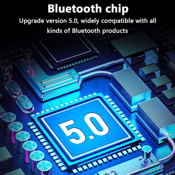 Bluetooth-hovedtelefoner med ørekrog, headset uden sort