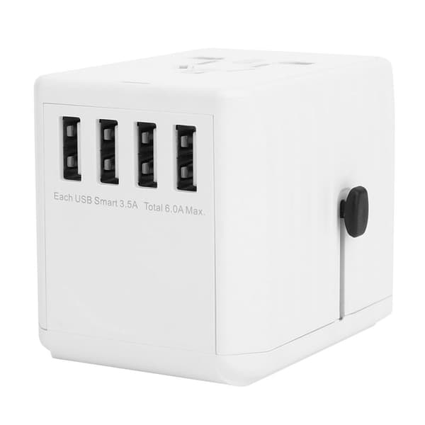 Universal adapter, stikkontakt, hurtigopladningsrejseadapter KLB
