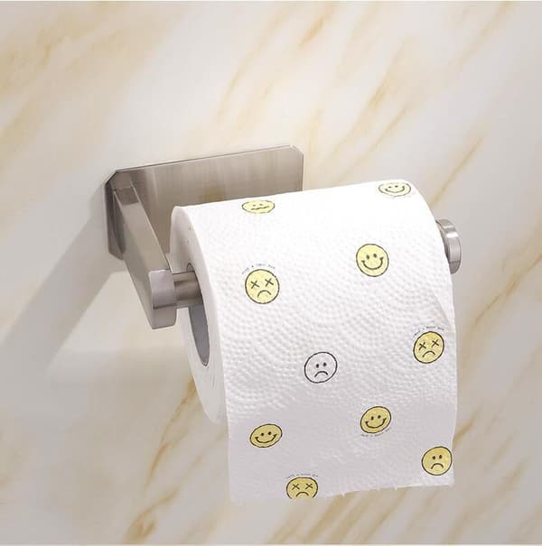 WC-paperiteline, itseliimautuva, poraamaton, rullanpidike, wc-paperiteline