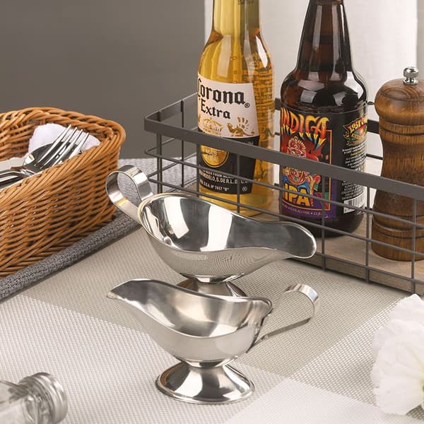 2 st såssnipor, rostfri såssnipa dressing servering (liten)