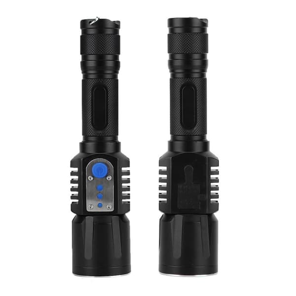 USB-ladattava ulkoilun LED-taskulamppu, kirkas taskulamppu KLB