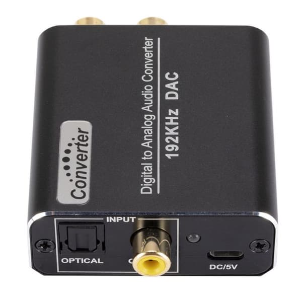 DA-konverter 192kHz DAC-konverter digital til analog lydkonverter, SPDIF