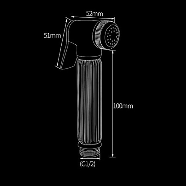 Toalett Spray Set Antik Bidet Sprayer Mässing Bidet Sprayer Väggmonterad Hand Bi