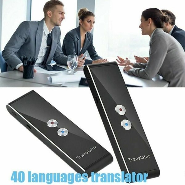 Intelligent Voice Translator - Sanntidsoversettelse (Svart)