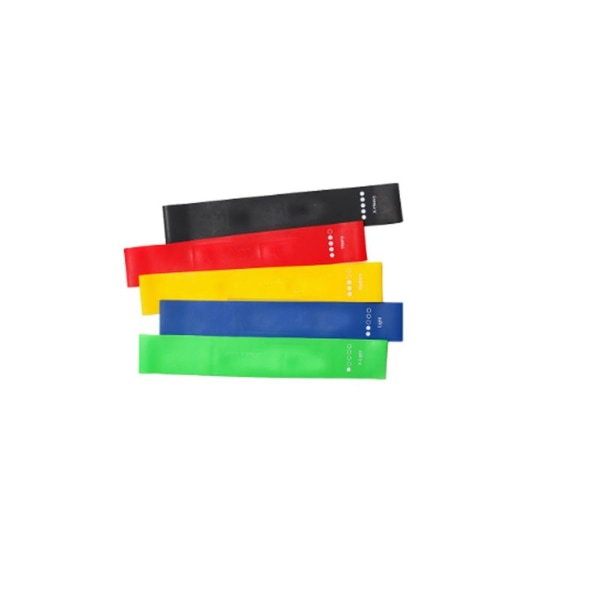 Fitnessband/loopband/motståndsband, set med 5 fitnessband KLB
