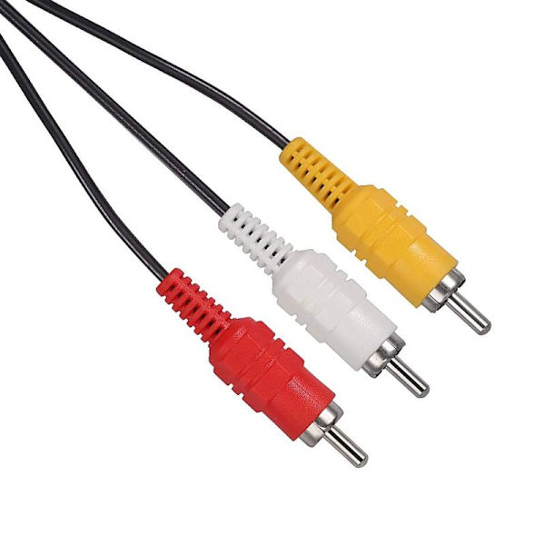 AV TV TV-kaapeli PS1 / PS2 -konsolille 3 Chinch Audio Video Scart -kaapeli